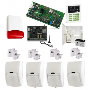ZESTAW ALARMOWY SATEL CA-5 KPL LED-S 4x BINGO 25kg GPRS-A TI700
